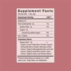 Beauty Dust 9 Beauty Dust -Beauty Essence Shop BeautyDust Jar SupplementFacts