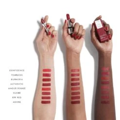 The Red Edit Lipstick Refill -Beauty Essence Shop CopyofRed Edit Lipstick Arm Swatches v1 Credo