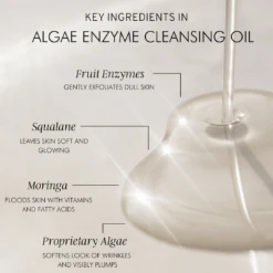 Chia + Moringa Algae Enzyme Cleansing Oil -Beauty Essence Shop INGREDIENTS WLINEScopy