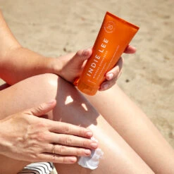 Mineral Sunscreen SPF 30 -Beauty Essence Shop IndieLee Mineral Sunscreen Model Texture 2