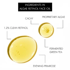 Evening Primrose + Green Tea Algae Retinol Oil -Beauty Essence Shop Ingredients NEWcopy