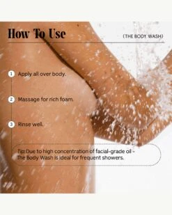 The Body Wash - Eucalyptus -Beauty Essence Shop Necessaire Bodywash Eu Jumbo HowToUse 06