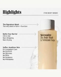 The Body Wash - Fragrance-Free -Beauty Essence Shop Necessaire Bodywash FF Jumbo Highlights 04