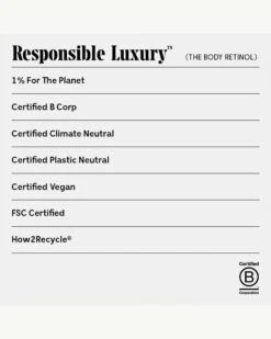 The Body Retinol 25 The Body Retinol -Beauty Essence Shop Necessaire TheBodyRetinol Responsible 10