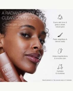 RMS Beauty SuperNatural Radiance Serum Broad Spectrum SPF 30 Sunscreen -Beauty Essence Shop RMS SuperNaturalSPF Benefits 06