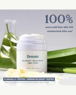 Dream Bio-Retinol + Shorea Butter Night Cream -Beauty Essence Shop ThreeShips DreamNightCream Clinicals 04
