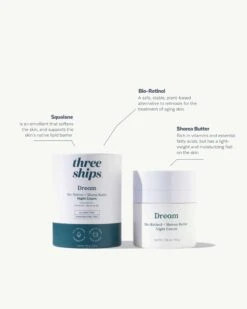 Dream Bio-Retinol + Shorea Butter Night Cream -Beauty Essence Shop ThreeShips DreamNightCream Ingredients 03