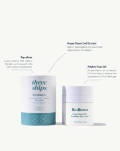 Radiance Grape Stem Cell + Squalane Day Cream  -Beauty Essence Shop ThreeShips RadianceDayCream Ingredients 07