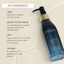 Chia + Moringa Algae Enzyme Cleansing Oil -Beauty Essence Shop ingredients bannercopy